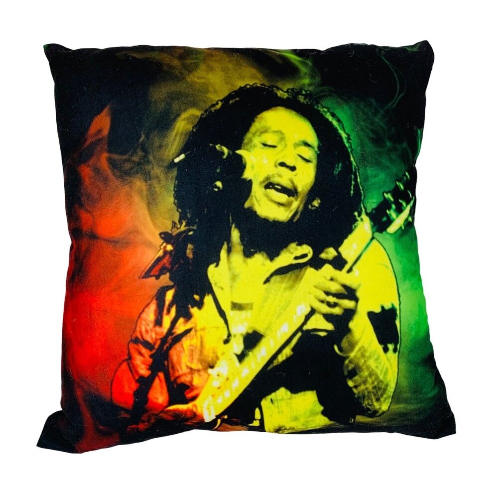 Bob Marley Reggae Decorative Throw Pillow Retro Dorm Room Music Love Psychedelic